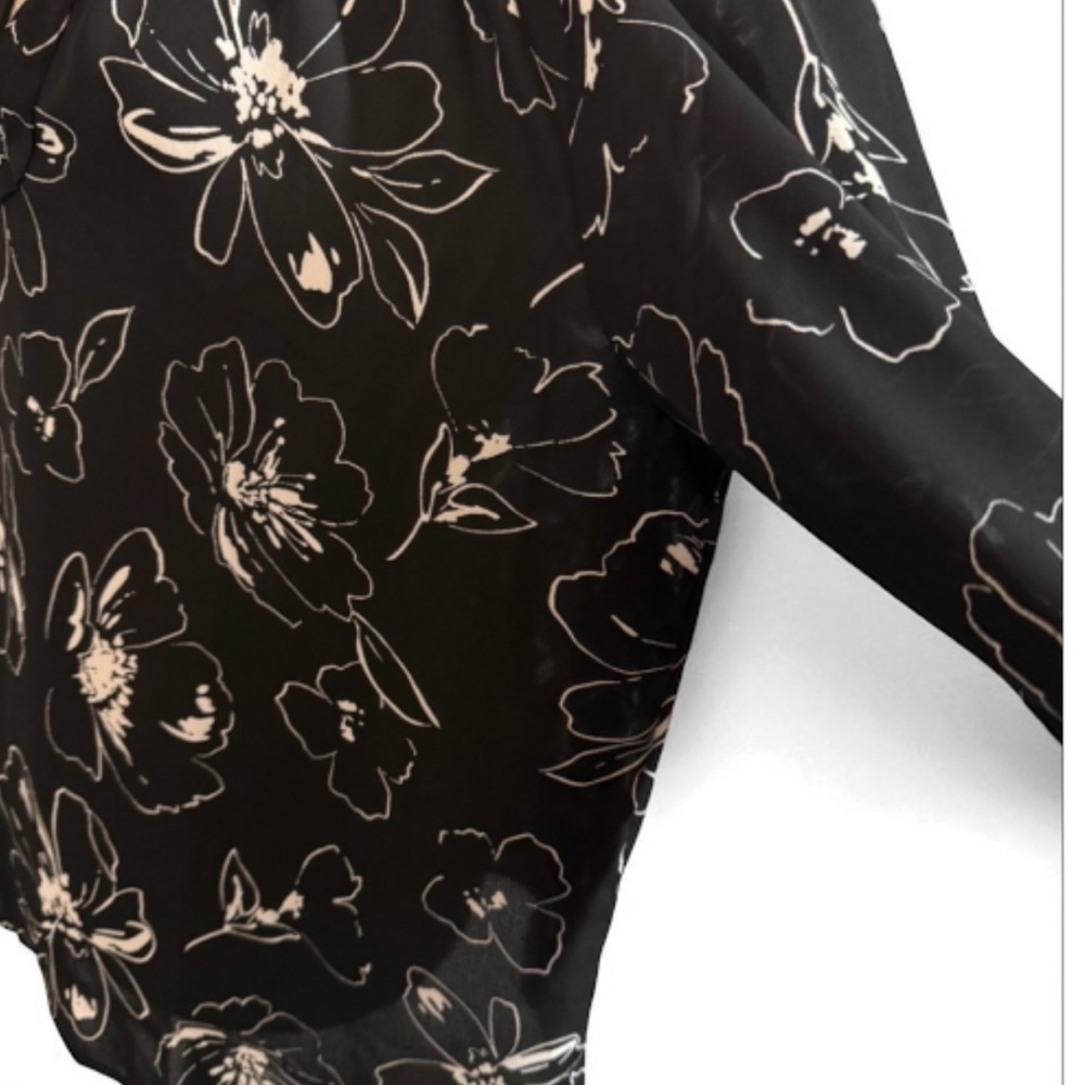 Ann Taylor Factory Black Blouse - Picture 2 of 8